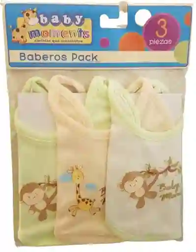 Baby Mink Baberos Pack Amarillo 3ú.