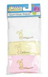 Baby Mink Gorritos Pack Rosado 3ú.