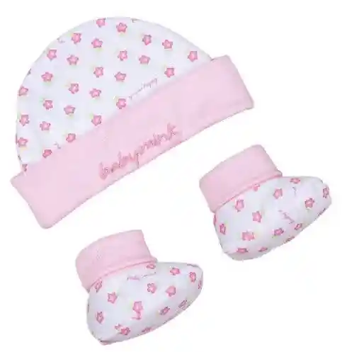 Baby Mink My First Set Gorro Y Zapatitos