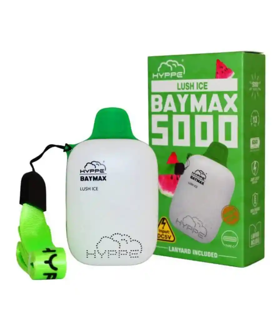 Vaporizador Desechable Hyppe Baymax 5000 Puffs Lush Ice