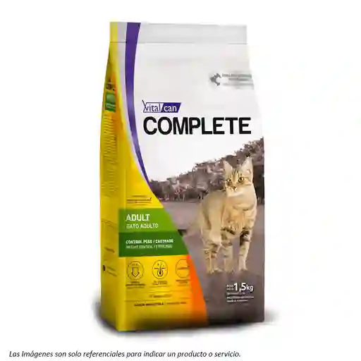 Complete Gato Control De Peso / Castrados 1.5kg - Vitalcan
