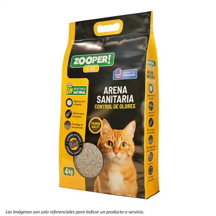 Zooper Arena Sanitaria Carbón 4kg