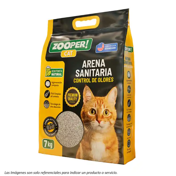 Zooper Arena Sanitaria Carbón 7kg