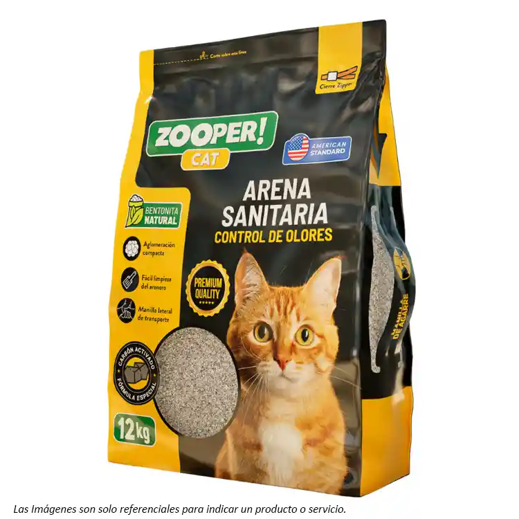 Zooper Arena Sanitaria Carbón 12kg