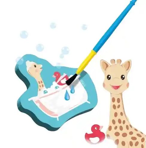 Ses Creative Sophie La Girafe Colorear Con Agua En La Bañera