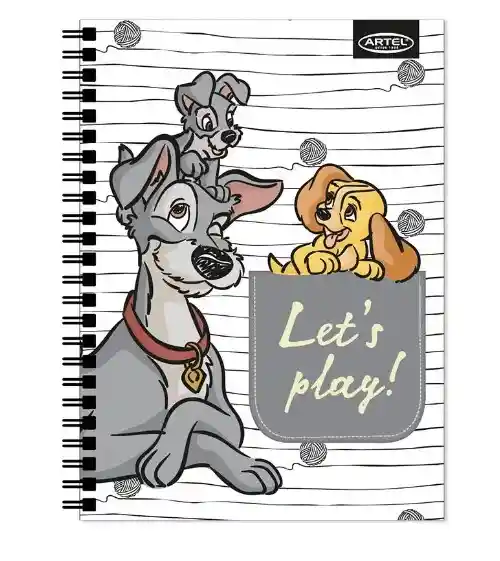 Cuaderno Universitario Artel 100 Hojas 7mm Diseño Cats Dogs 2024