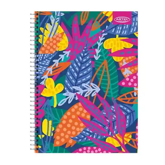 Cuaderno Especial Artel 150 Hojas Diseño Floral