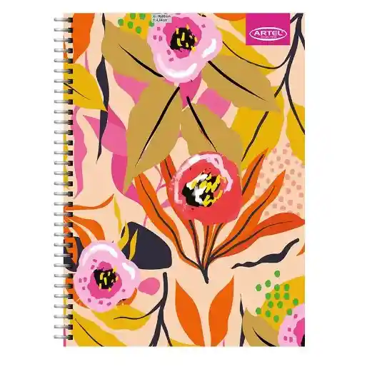 Cuaderno Especial Artel 150 Hojas Diseño Floral