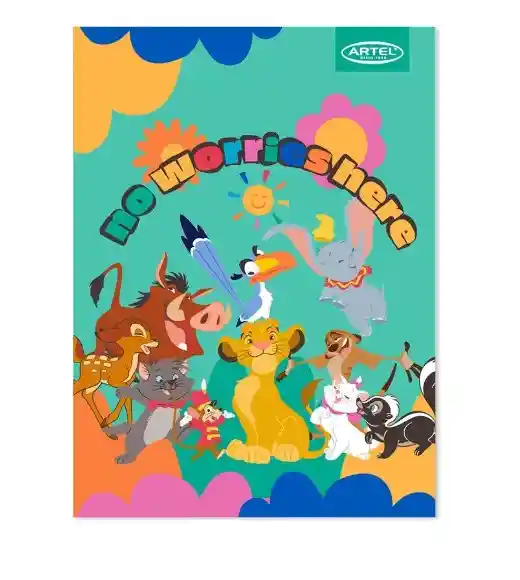 Cuaderno College Artel 100 Hojas Diseño Clásicos Disney