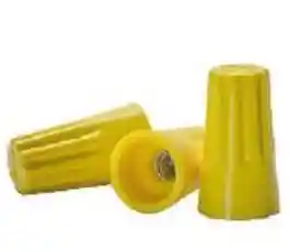 Conector Conico E44 P/cable 2.5mm2 Amarillo 10 Unidades