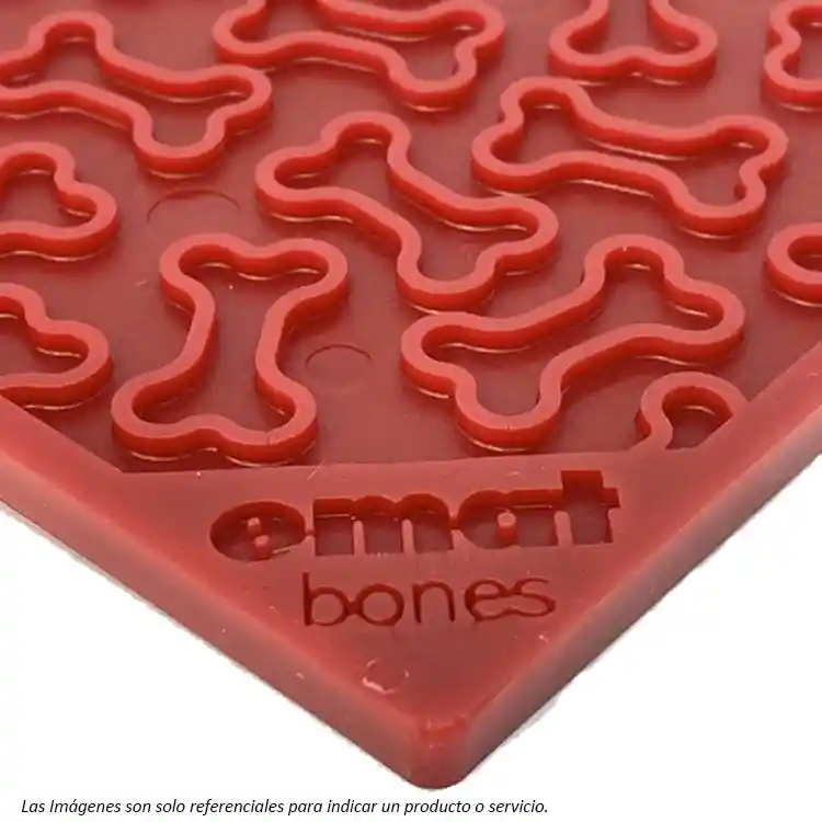 Sodapup Emat Bones Rojo - Licking Mat