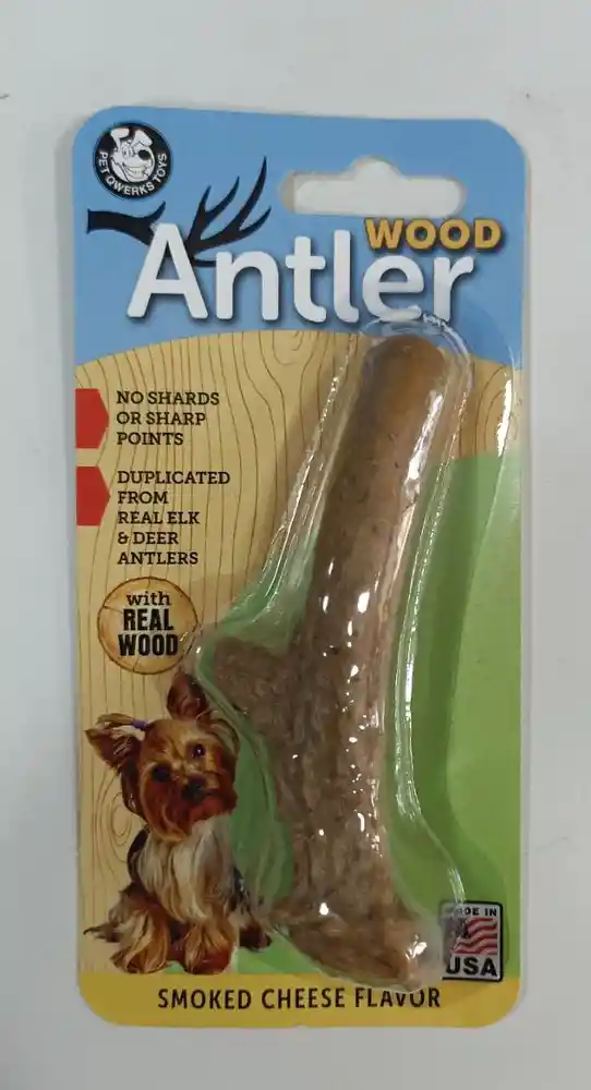 Wood Antler Pet Qwerks Unidad