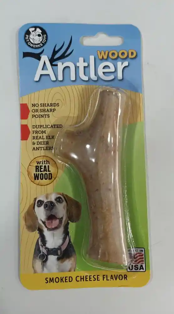 Wood Antler Mediano Pet Qwerks Unidad