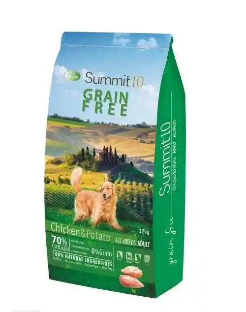 Grain Free Adult Dog Chicken 12kg. Summit10 Saco 12kg