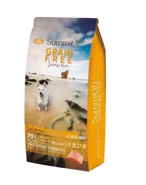 Grain Free Adult Dog Salmón 12kg. Summit10 Saco 12kg