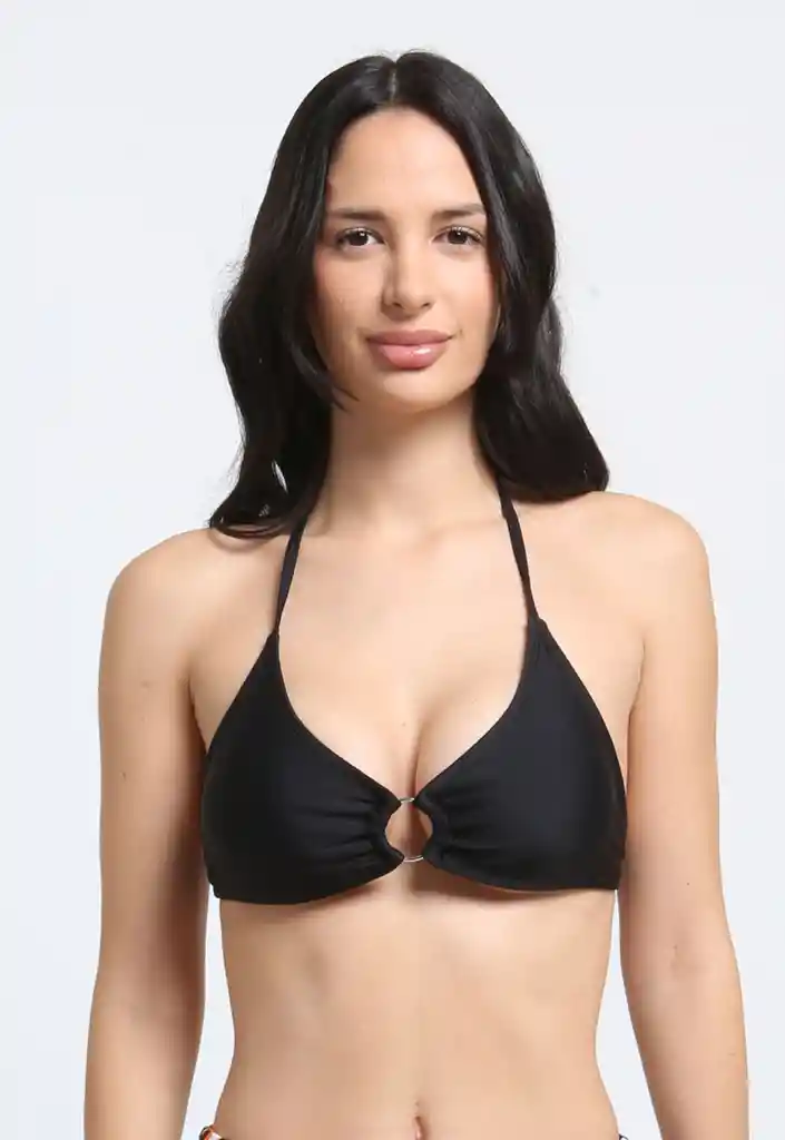 Bikini Triangulo Argolla Central Negro Xl