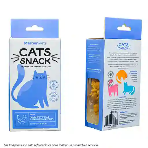 Cats Snack Galletas Salmón Y Pollo Con Hierba Gatera 80g