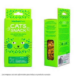 Cats Snack Galletas Rellenas Salmón Con Hierba Gatera 80g