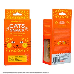 Cats Snack Galletas Rellenas Atún Con Pollo 80g