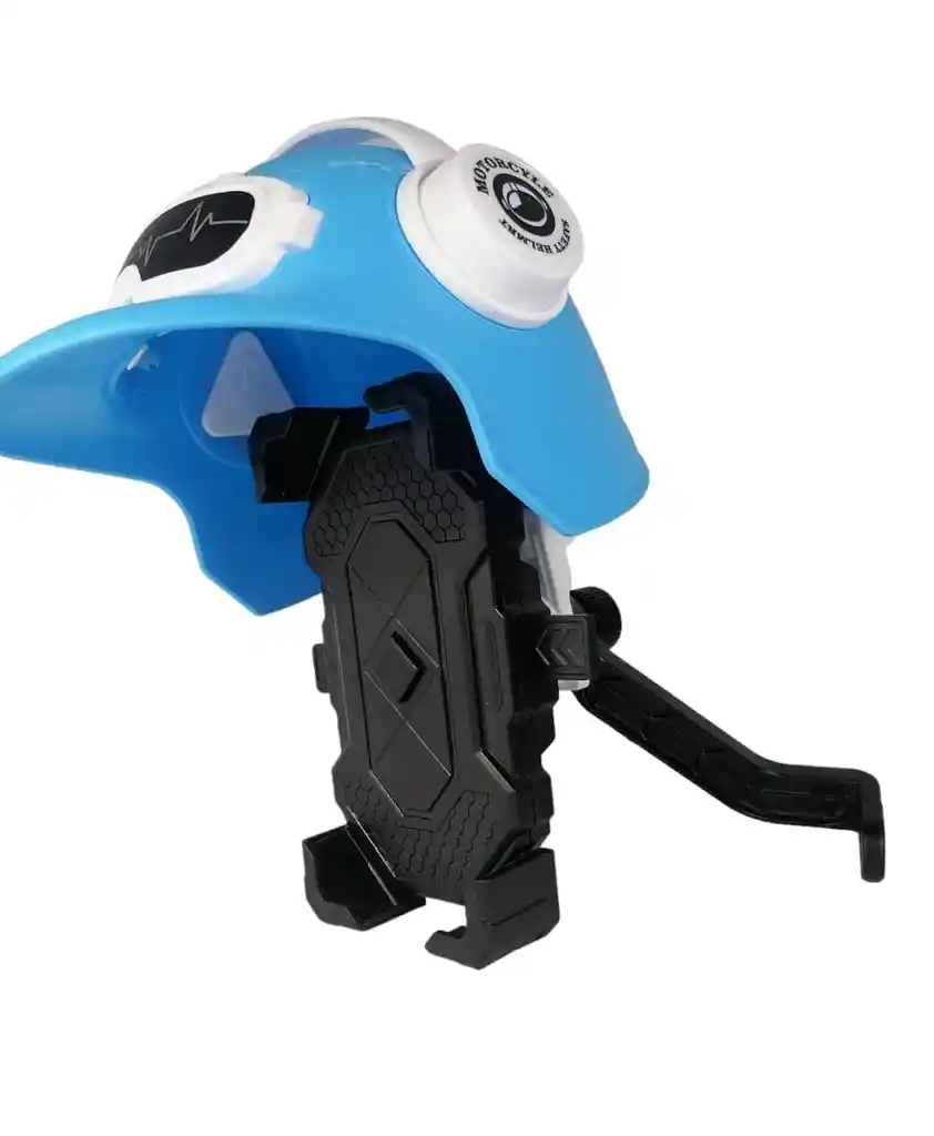 Soporte Celular Para Moto Con Casco Impermeable Parasol Y Lluvia