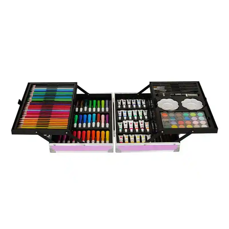 Set De Arte Maleta Para Pintar Lapices Colores 145 Piezas