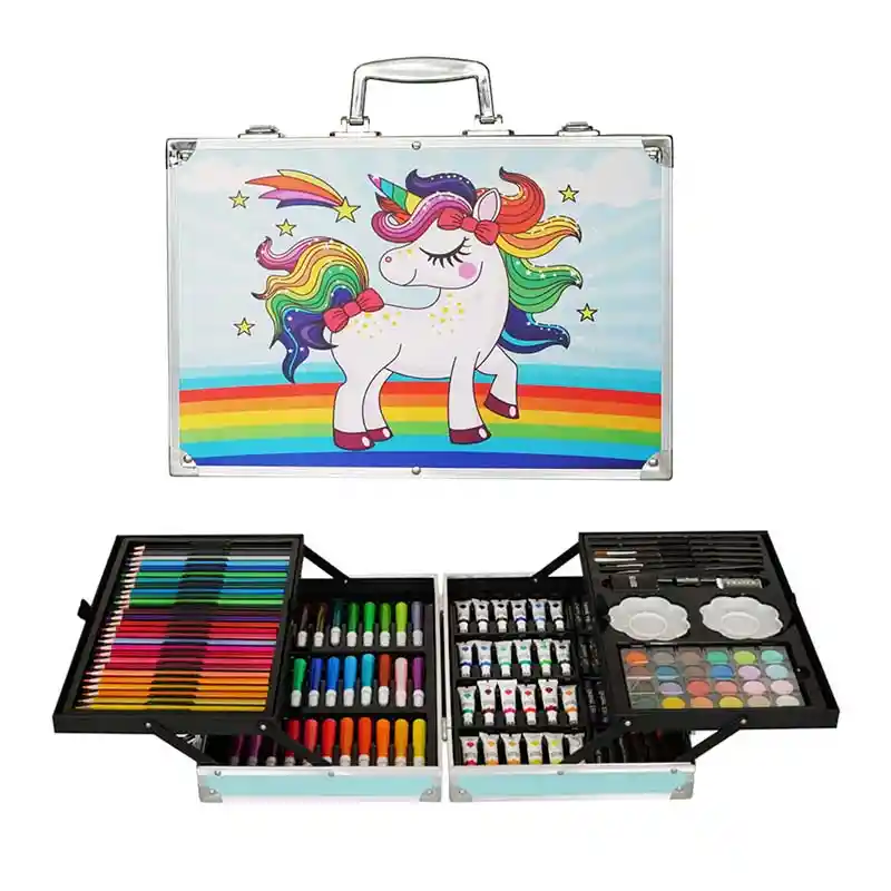 Set De Arte Maleta Para Pintar Lápices Colores 145 Piezas