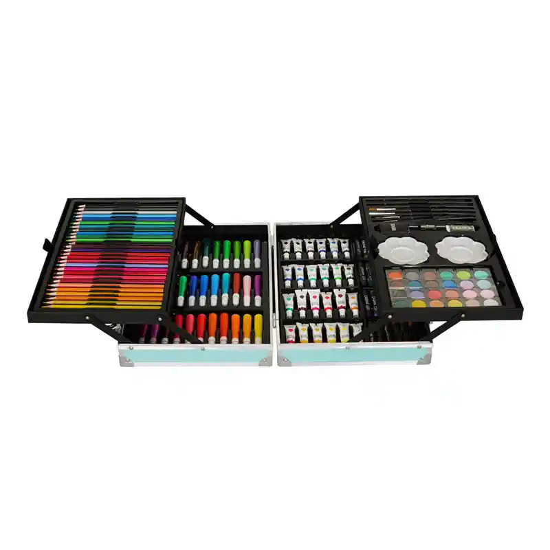 Set De Arte Maleta Para Pintar Lápices Colores 145 Piezas