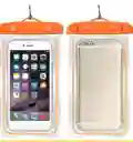 Funda Celular Impermeable Sumergible Carcasa Protectora Naranja