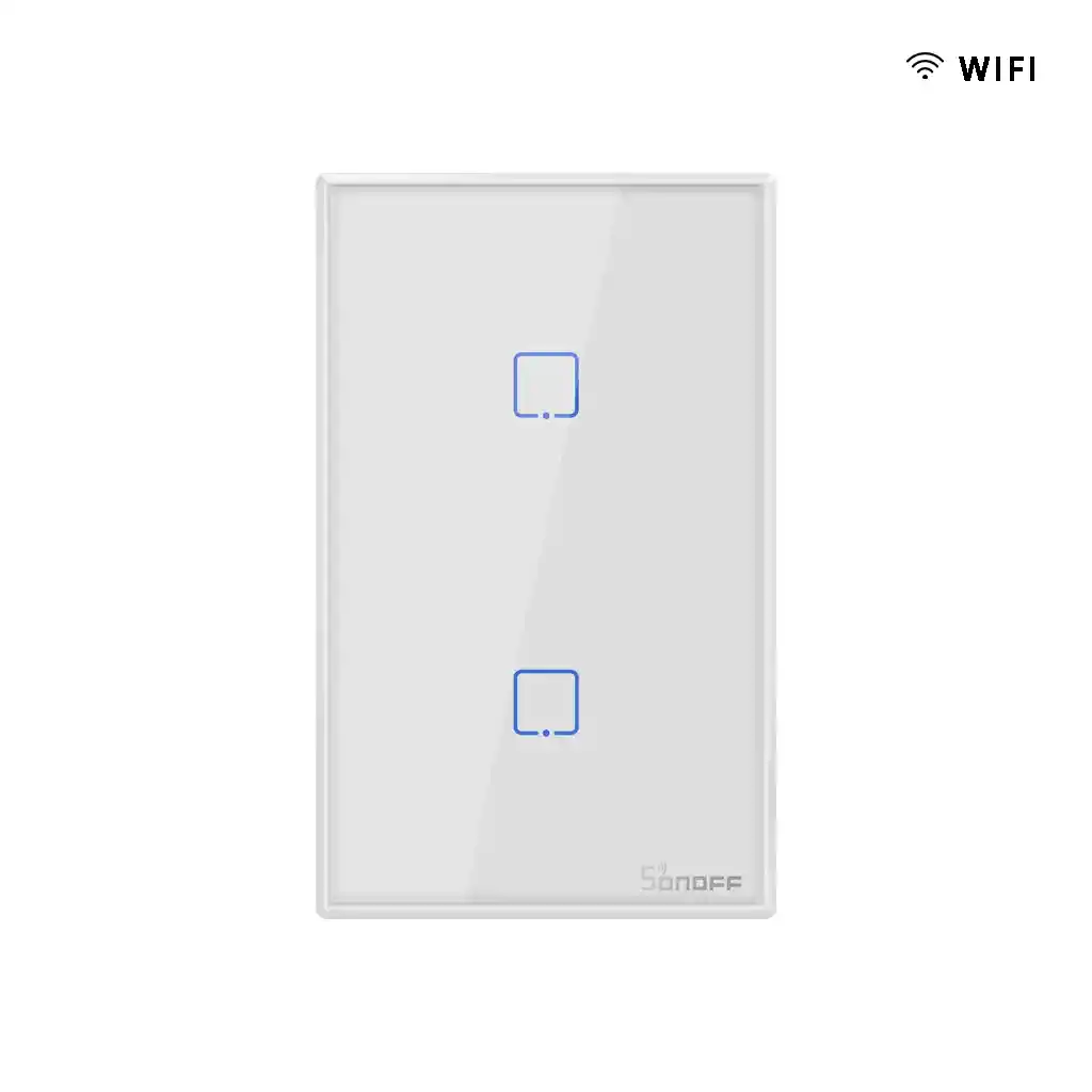 Interruptor Wifi De Pared Sonoff De 2 Canales