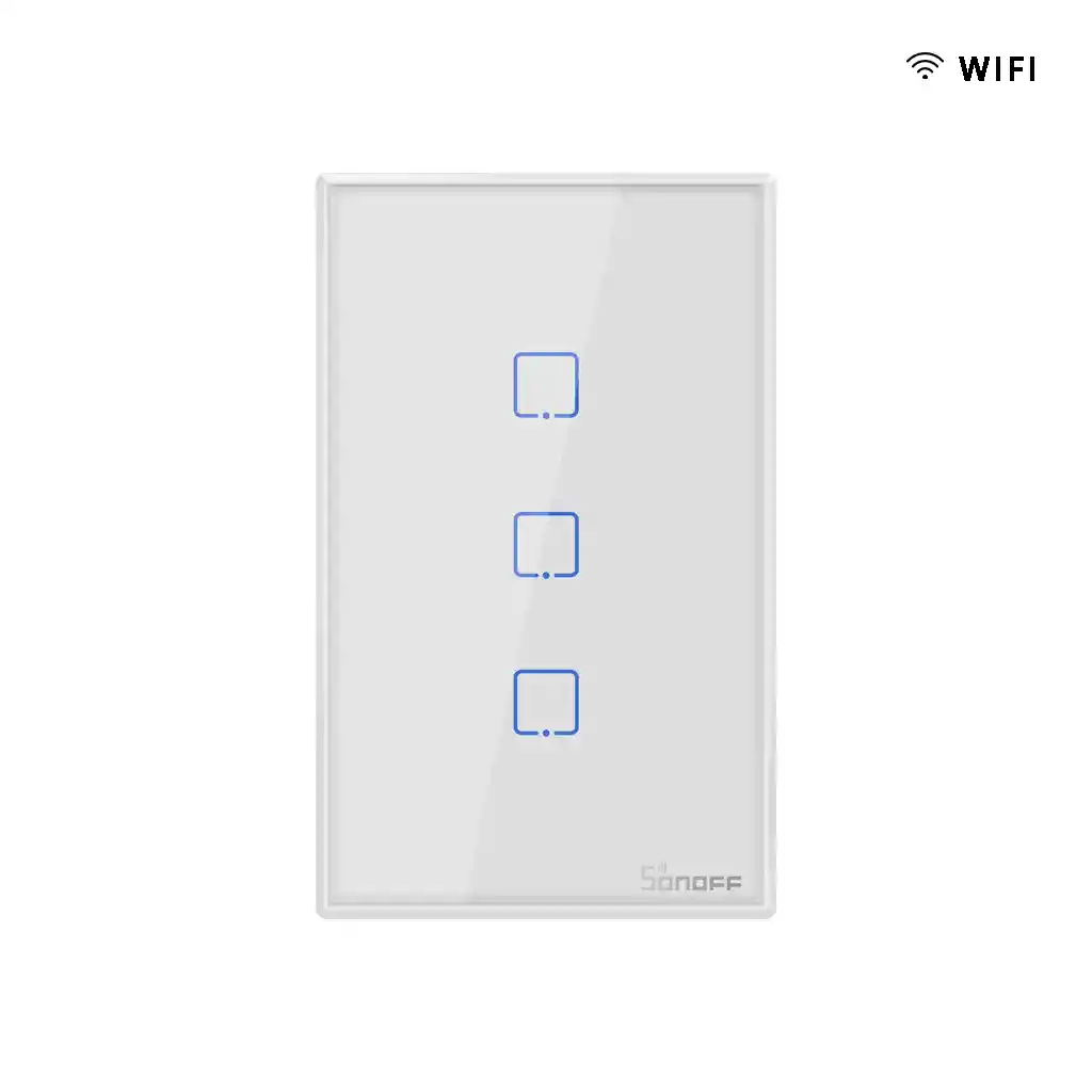 Interruptor Wifi De Pared Sonoff De 3 Canales