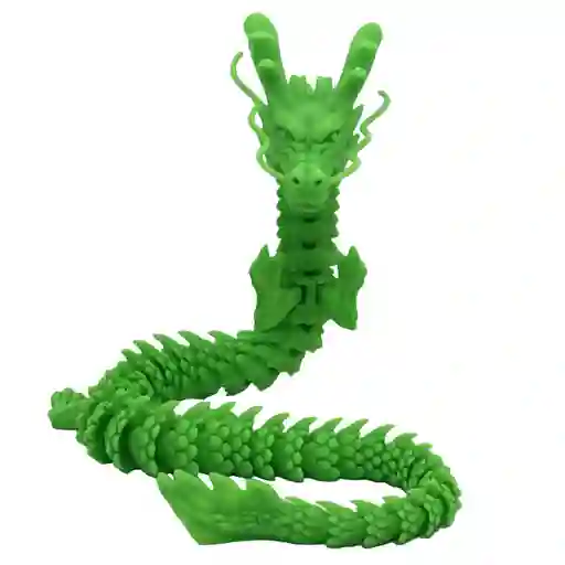 Juguete Dragón Shenlong Articulado - Verde