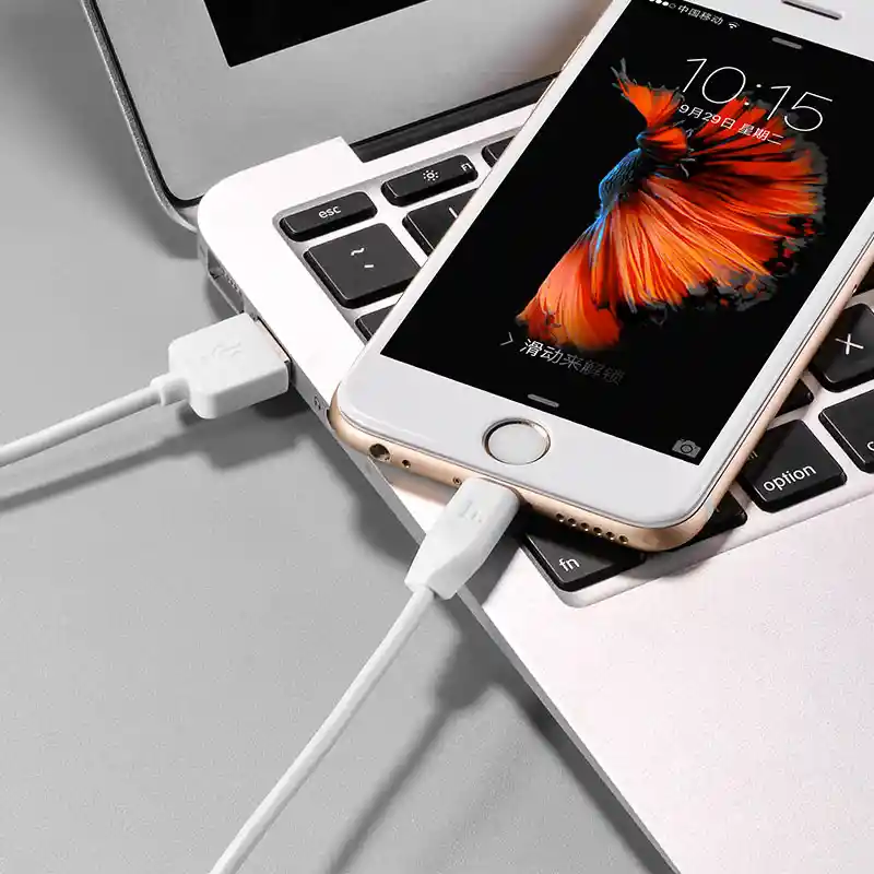 Cable Usb A Lightning Para Iphone - Carga Rápida - 1 Metro