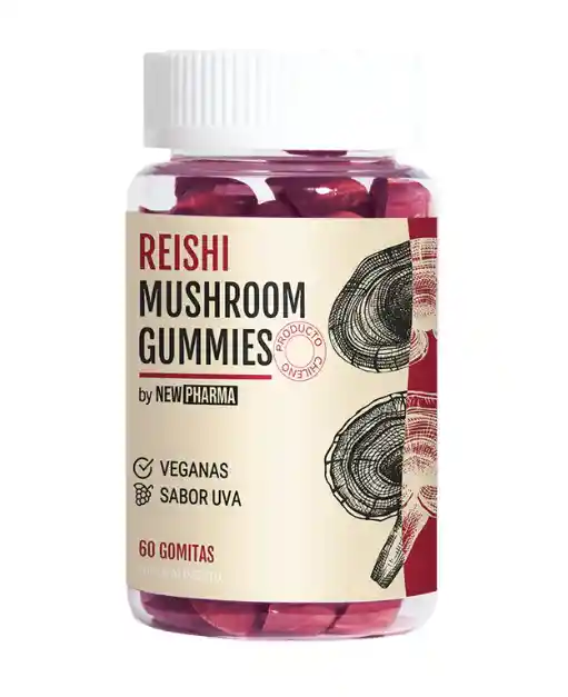 Reishi Mushroom Gummies New Pharma 60 Gomitas