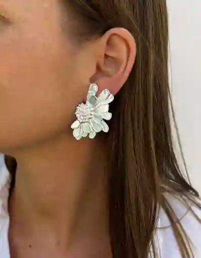 Aros De Plata Mujer Para Reagalo Flora-cantarina Joyas