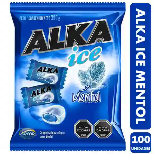 Caramelo Alka Ice Mentol (bolsa Con 100 Unidades)