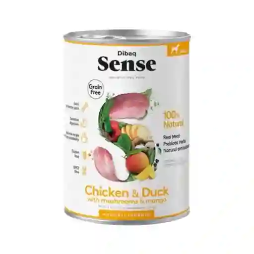 Dibaq Sense, Alimento Húmedo Para Perros Adultos, Sabor Pollo Y Pato