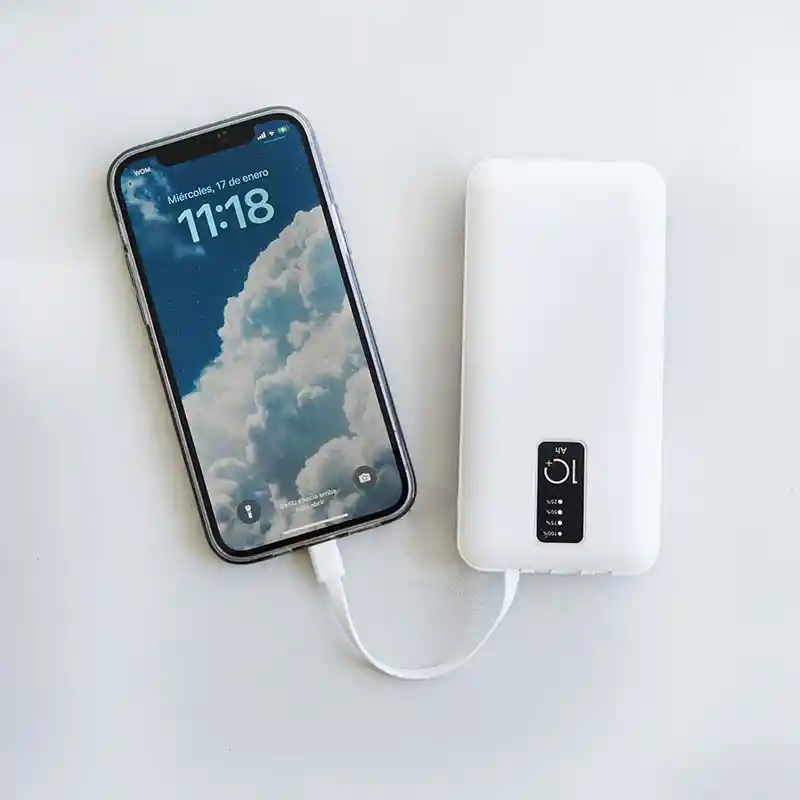 Power Bank 10000mah 1 Usb, Incluye Cable Cargadores