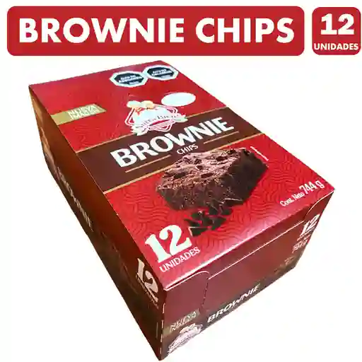 Caja Brownie Chips Nutra Bien (caja Con 12 Unidades)