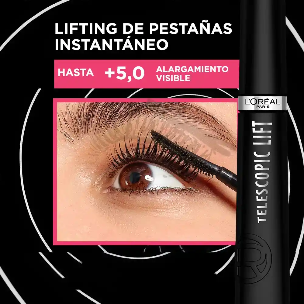 Máscara De Pestañas Telescopic Lift - Black Waterproof