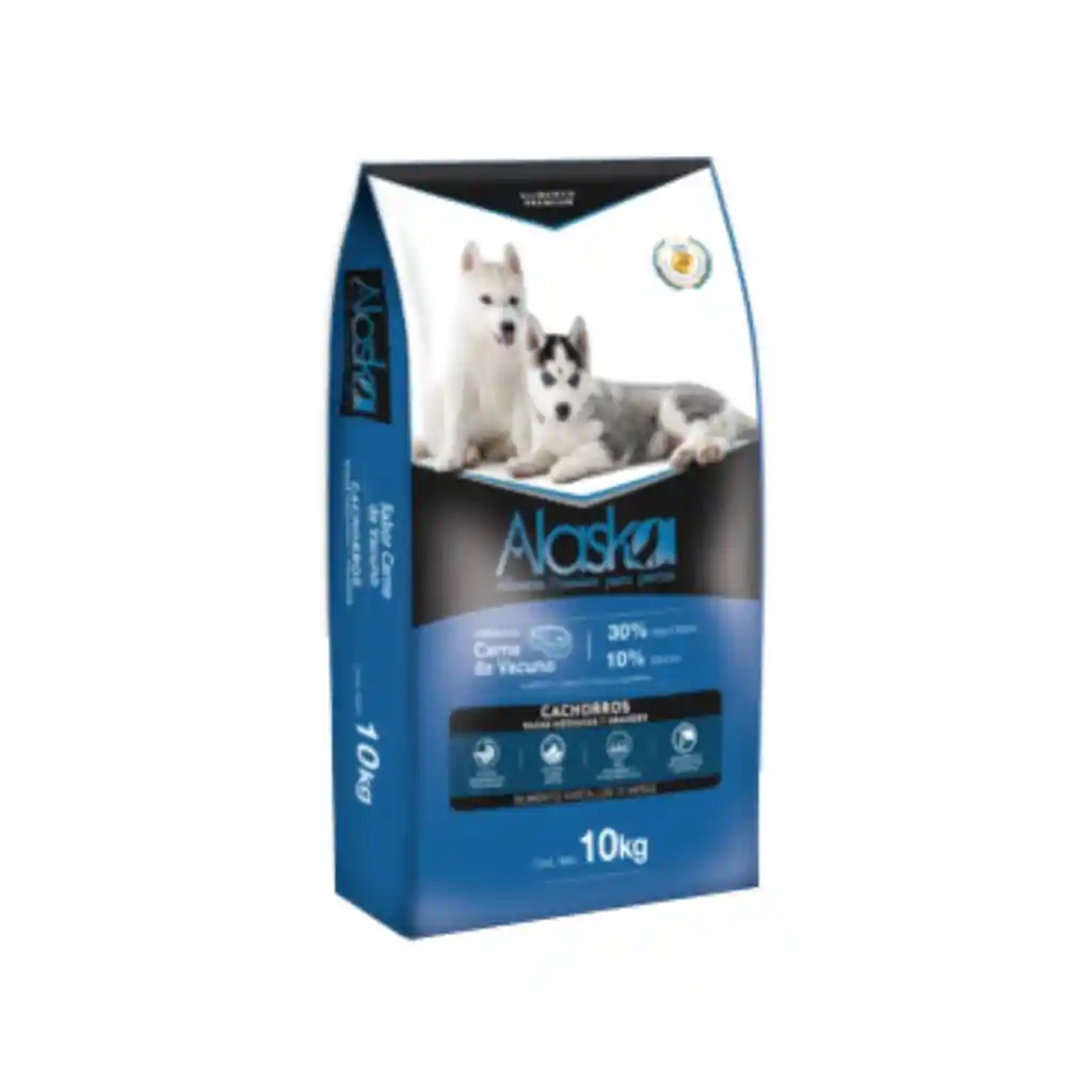 Alaska Cachorro Carne De Vacuno 10 Kg