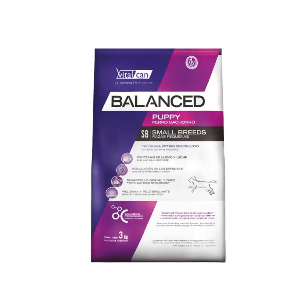 Vitalcan Balanced Small Breeds Puppy 3 Kg