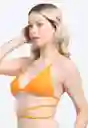 Bikini Triangulo Amarras Naranja M