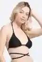 Bikini Triangulo Amarras Negro M