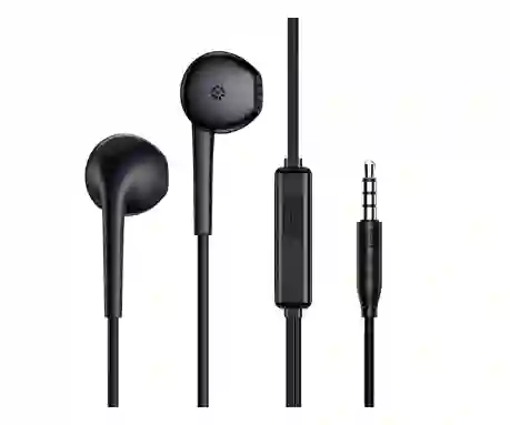 Audífonos Alámbricos In Ear Con Micrófono 3.5mm 1hora Aut117 Negro