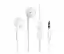 Audífonos Alámbricos In Ear Con Micrófono 3.5mm 1hora Aut117 Blanco