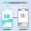 Cargador Tipo C 20w Lightning Compatible Con Iphone 1hora