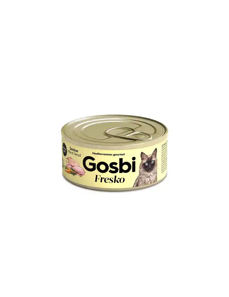 Gosbi Fresko Gato Lata Gosbi Fresko Senior Festin De Carne 70gr