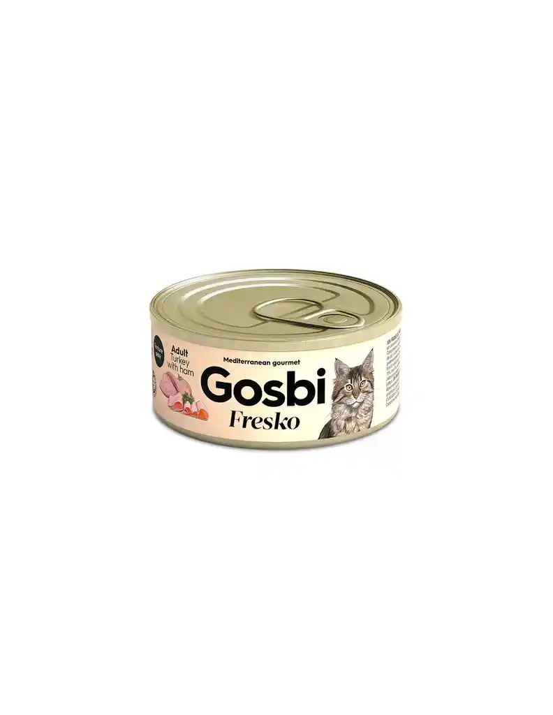 Gosbi Fresko Gato Lata Gosbi Fresko Adult Pavo & Jamón 70gr