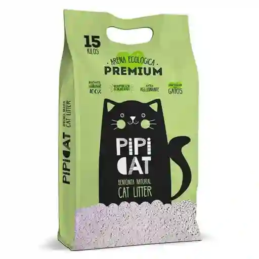 Pipi Cat Arena Bentonita Aroma Manzana 15kg