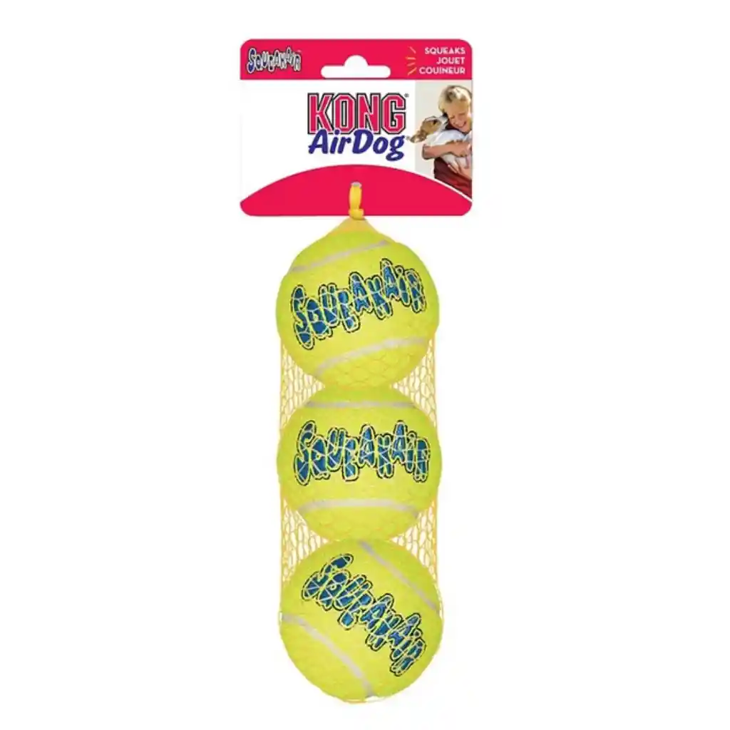 Kong Ball Air, 3 Pelotas Para Perros (talla M)